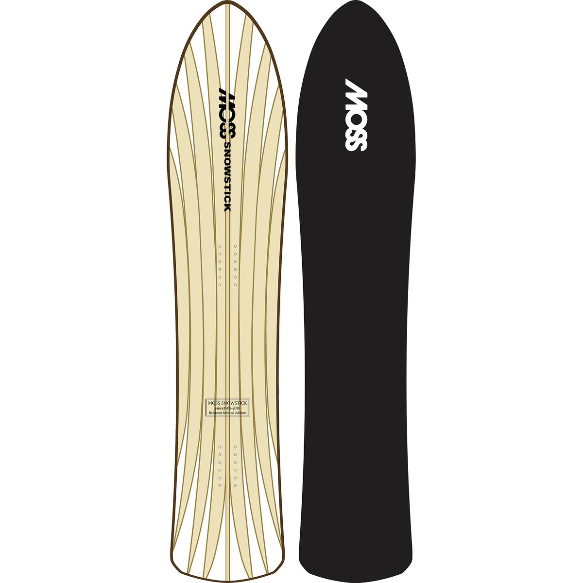 Moss Snowstick U4 Fish Bone Snowstick - Snowboard