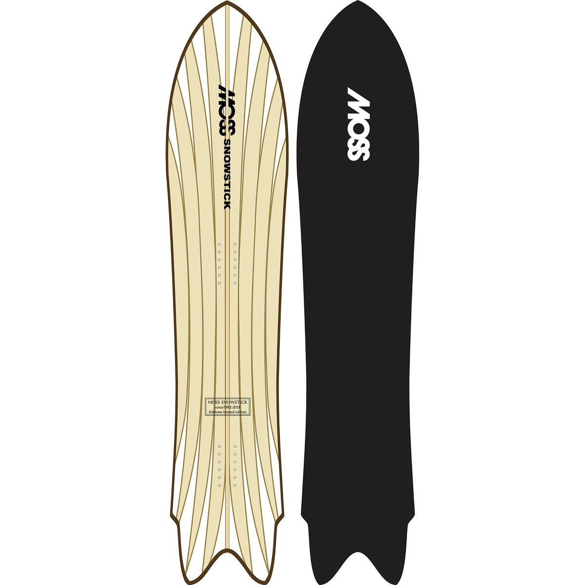 スノーボード moss_snowstick_WingSW49 Moss Snowstick Wing Swallow Fish Bone Snowstick - Snowboard