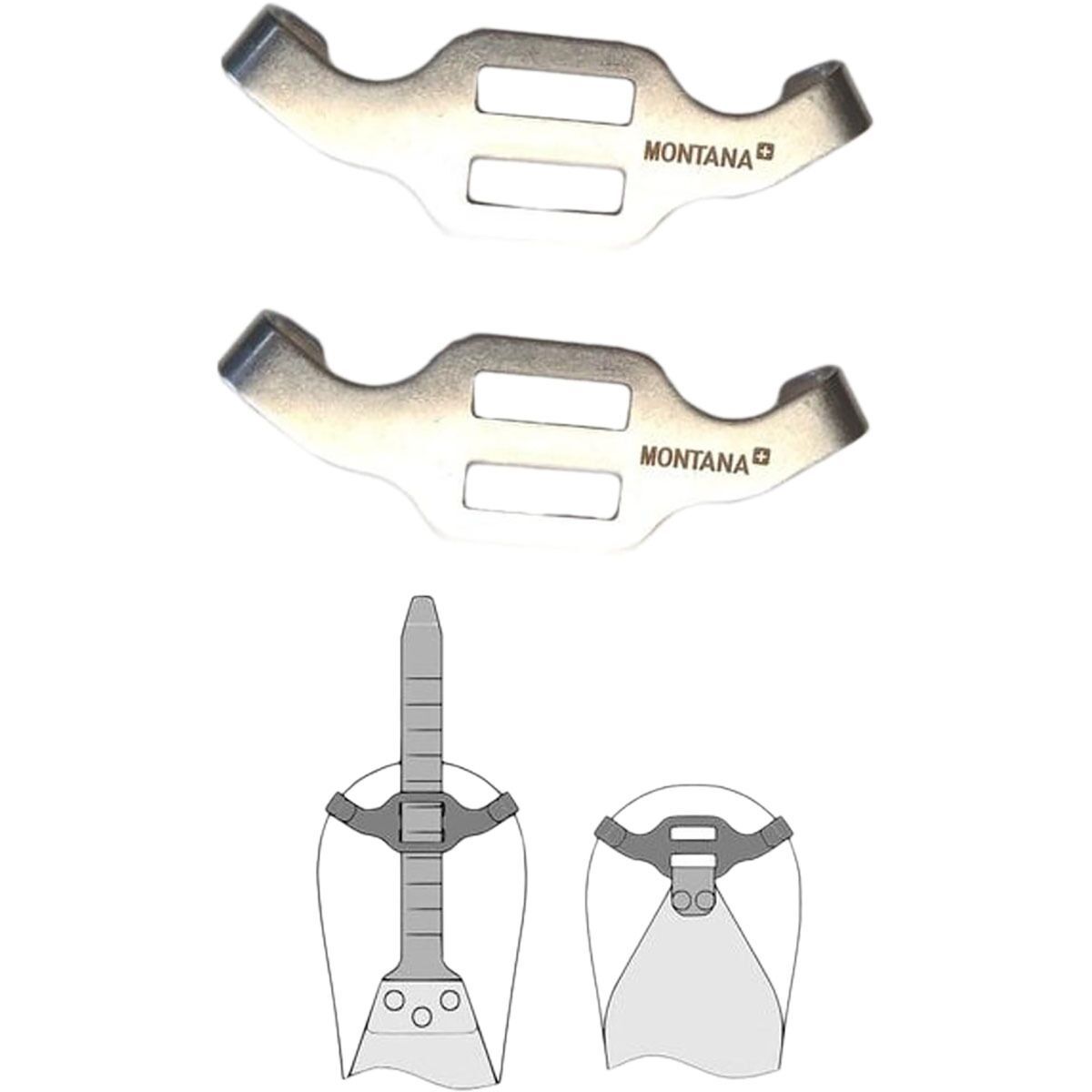 Montana Splitclamp Set + Rubberband / Rivets One Color, One Size