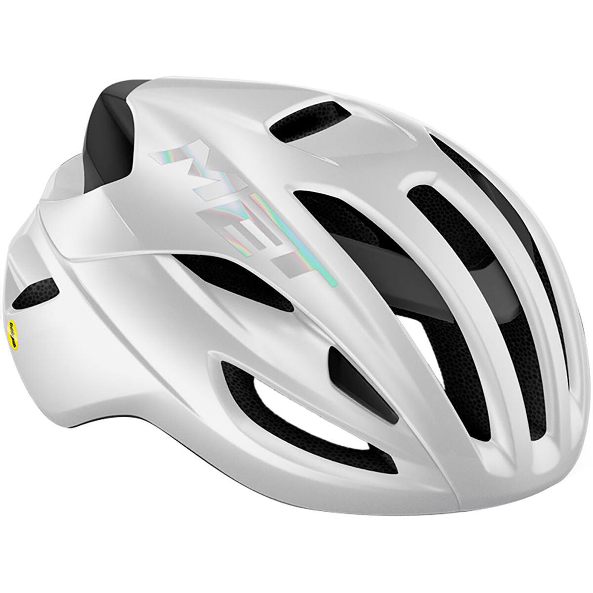 Image of MET Rivale Mips Helmet White Holographic/Glossy, S