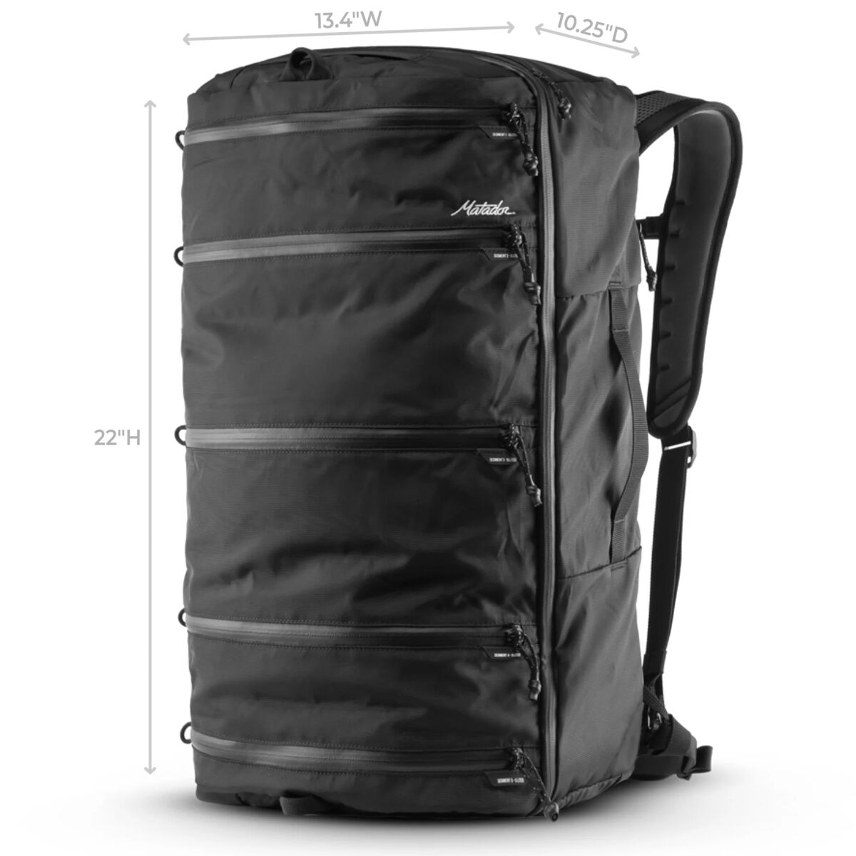 防犯・セキュリティ用品 Matador SEG45 Bakcpack - Black Matador SEG45 Travel Pack - Travel