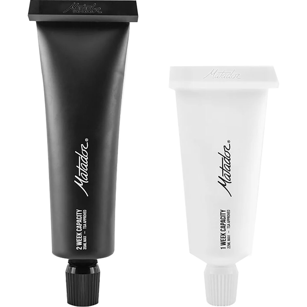 Image of Matador Refillable Toothpaste Tubes - 2-Pack Black/White, One Size