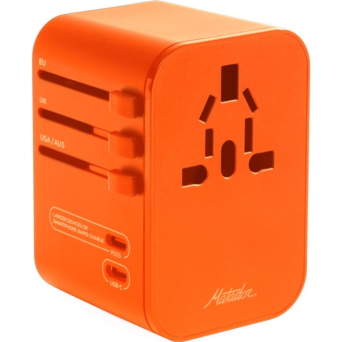 Image of Matador Global Travel Adapter Forget-Me-Not Orange, One Size