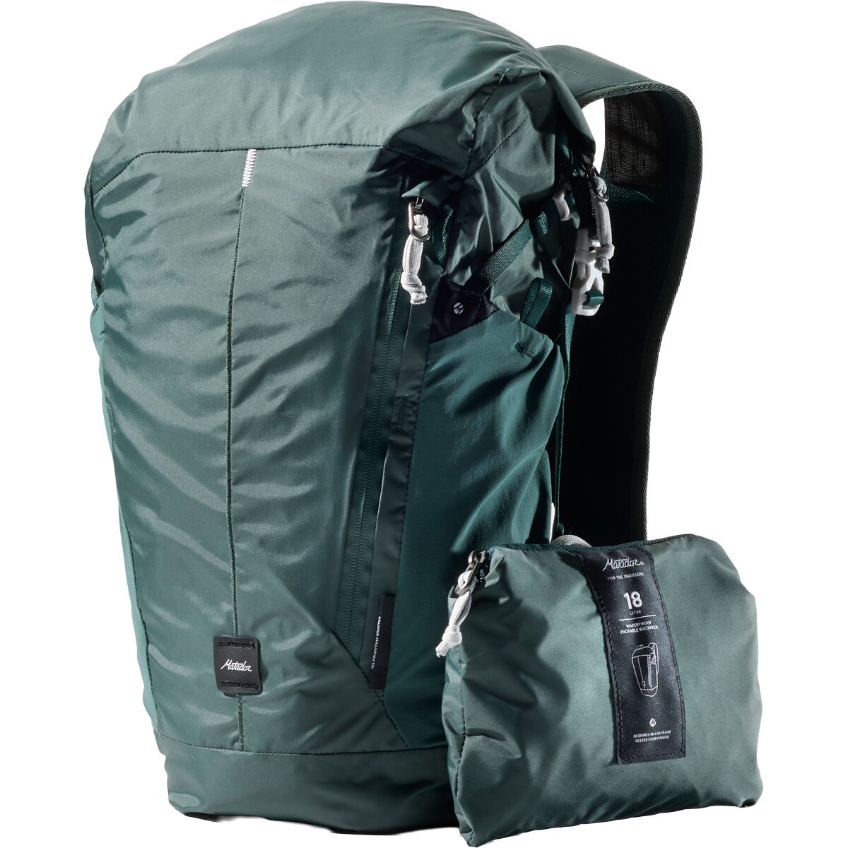Image of Matador Waterproof Packable 18L Backpack Juniper, One Size
