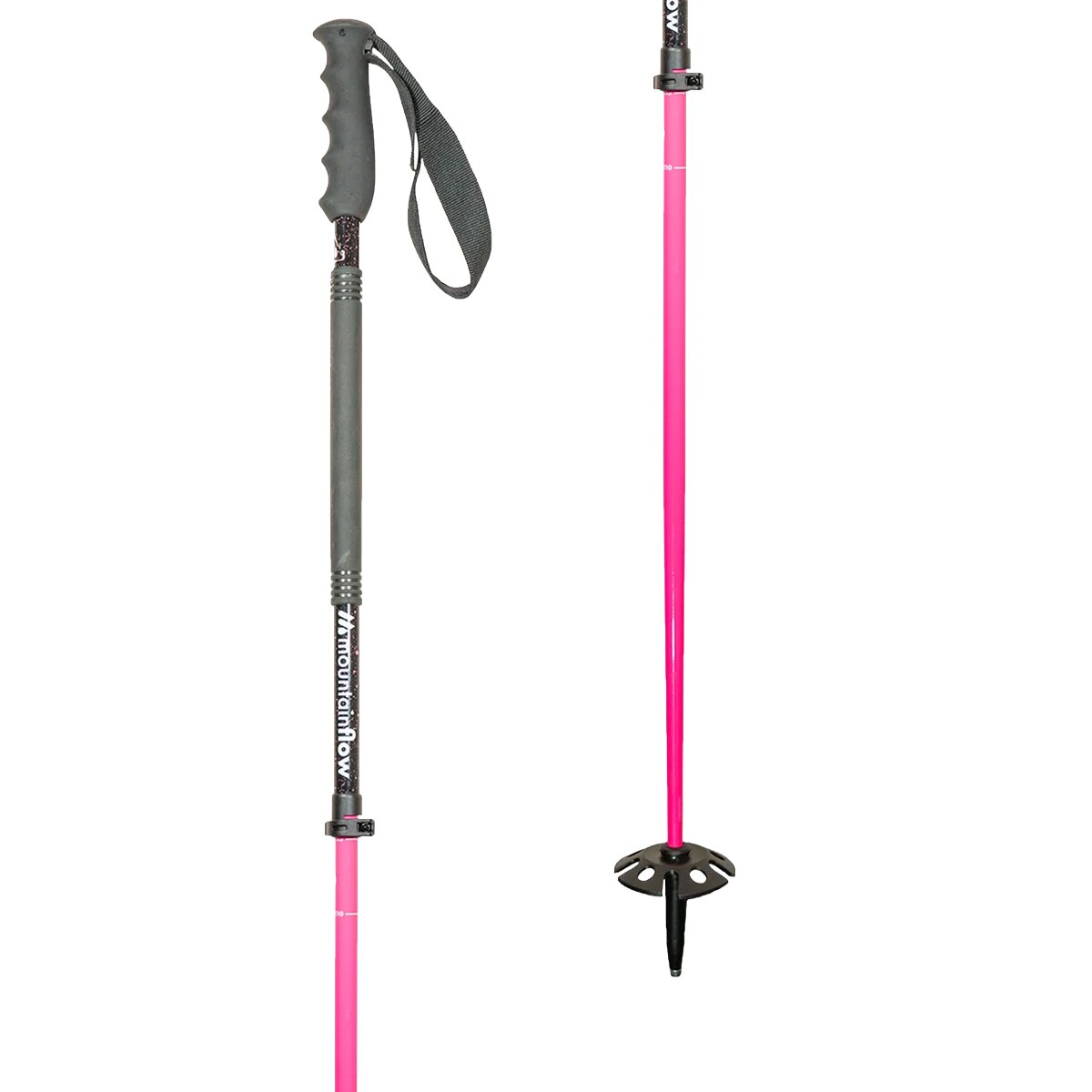 Image of MountainFLOW ecoTOUR Ski Poles Hot Pink, One Size