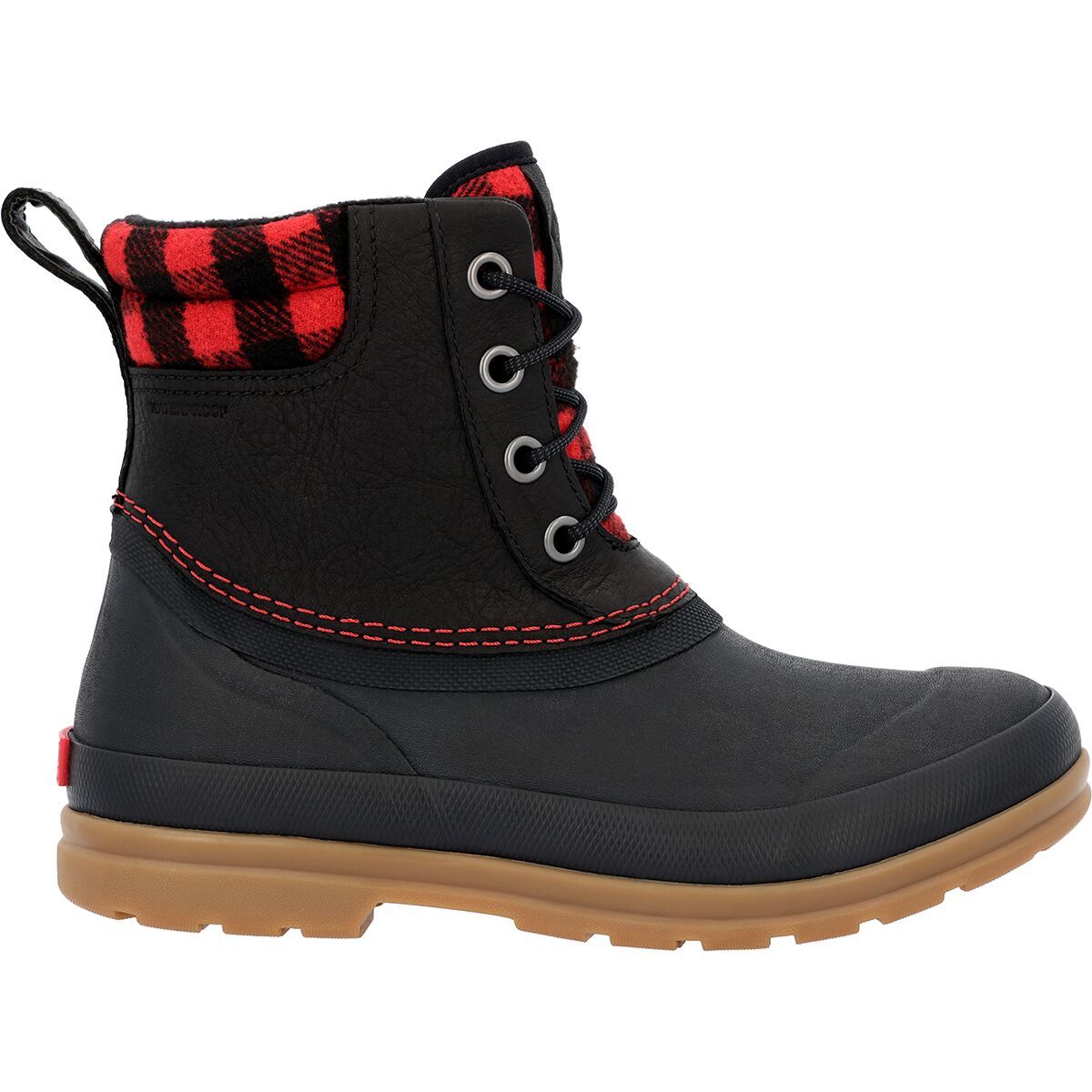 Image of Muck Boots Originals Boot - Women's Black/Buffalo Plaid, 10.0