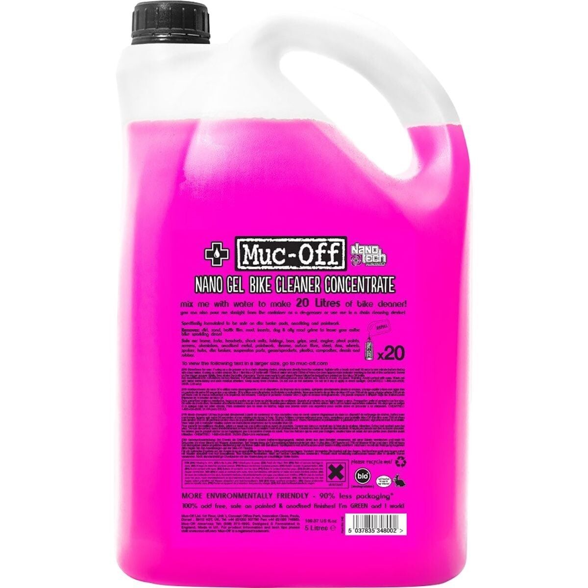 Image of Muc-Off Nano Gel Bike Cleaner Concentrate One Color, 5L