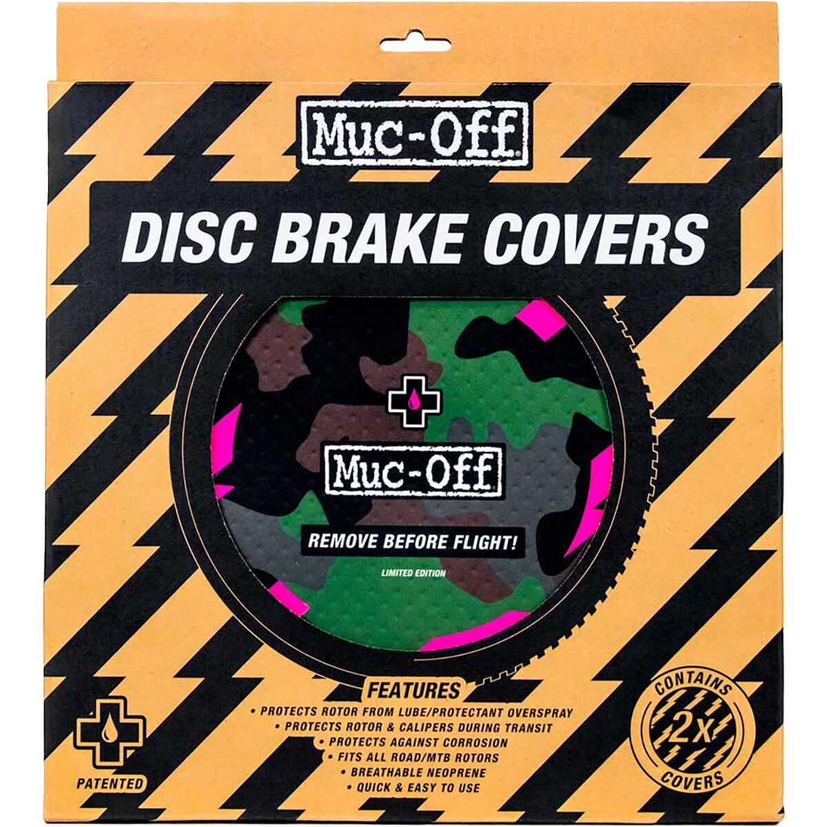   Bolt Free Delivery Muc Off Disc Brake Covers Set of 2 Disc Rotor Covers 