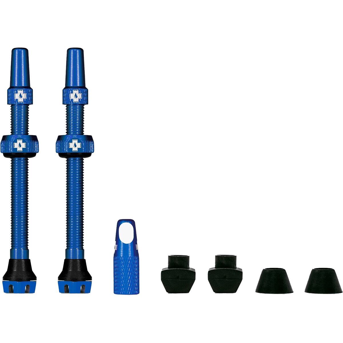 Image of Muc-Off V2 Tubeless Valve Kit Blue, 44mm, Pair