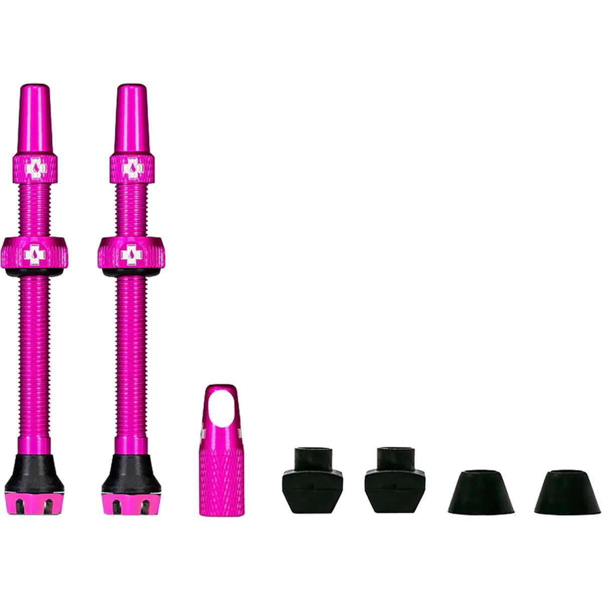 Image of Muc-Off V2 Tubeless Valve Kit Pink, 44mm, Pair