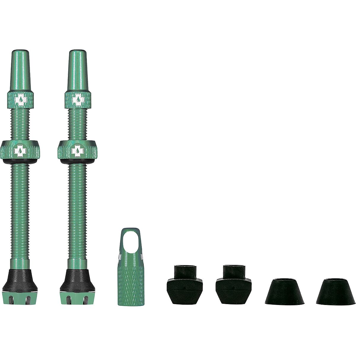 Image of Muc-Off V2 Tubeless Valve Kit Turquoise, 60mm, Pair