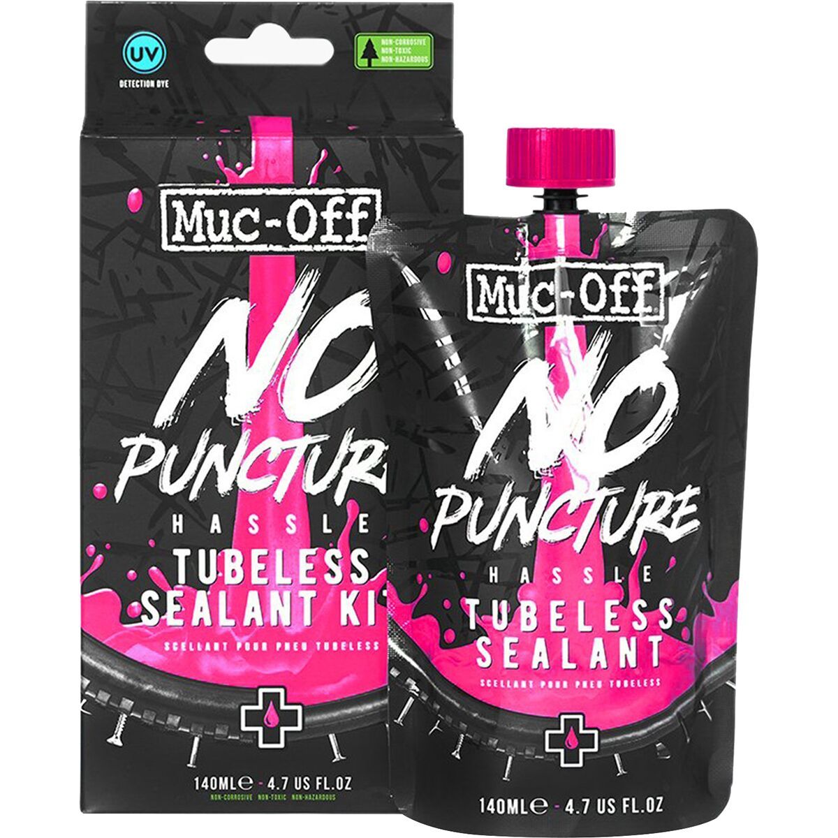 Image of Muc-Off No Puncture Hassle Tubeless Tire Sealant Kit One Color, 1L