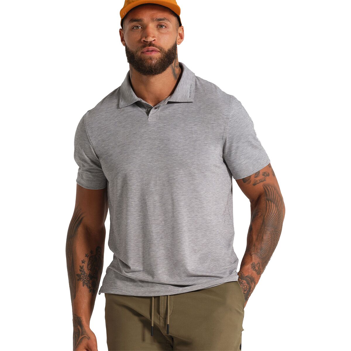 Image of Municipal Sport Utility Polo - Men's Athletic Gray Heather, S