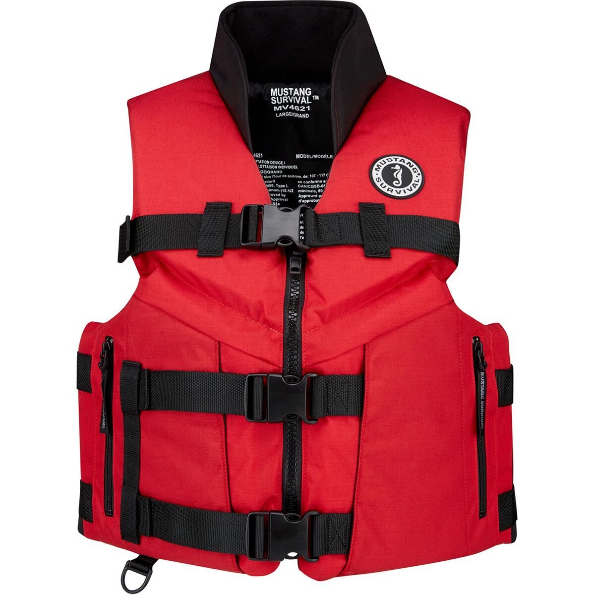 Image of Mustang Survival Accel 100 Fishing Vest Red/Black, S