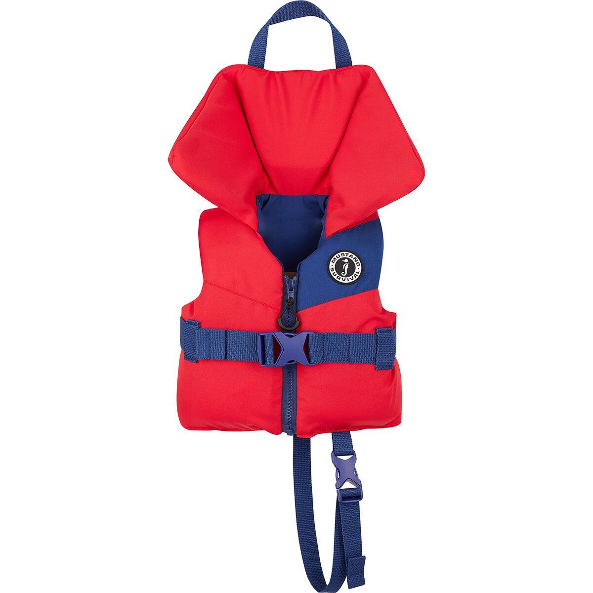 Mustang Survival Lil Legends Foam Vest - Little Kids' Red/Navy, One Size