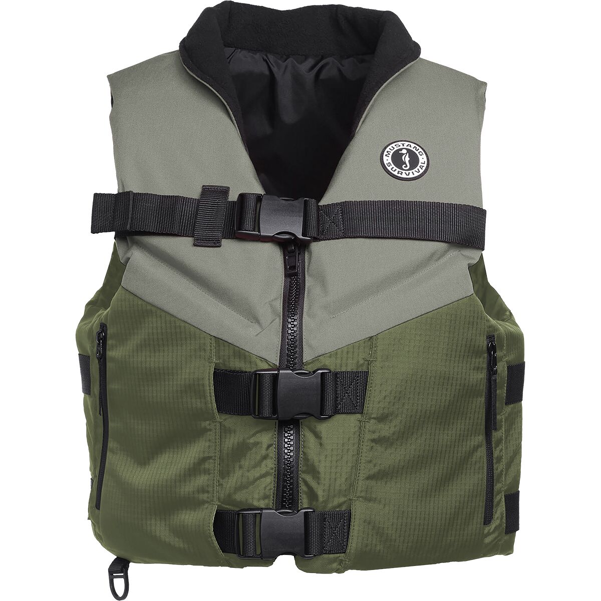 Image of Mustang Survival Accel 100 Fishing Vest Green/Grey, XXL