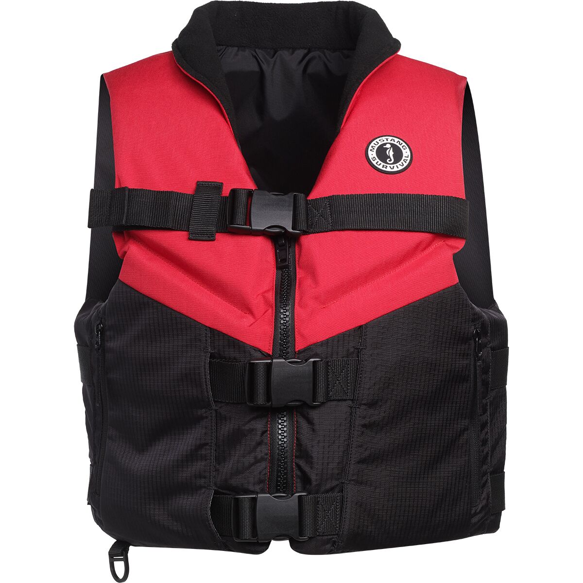 Image of Mustang Survival Accel 100 Fishing Vest Red/Black, M