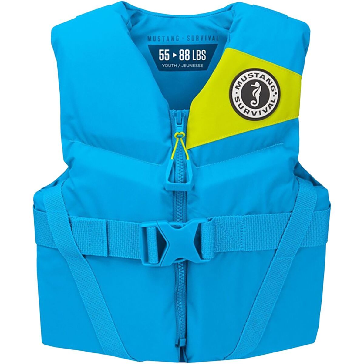 Image of Mustang Survival Rev Youth Personal Floatation Device Blue/Yellow, Youth