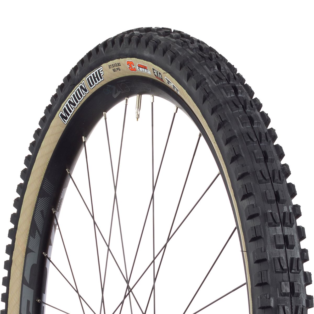 Maxxis Maxxis Minion DHF 3C/EXO/TR 27.5in Tire Tan, 3C/EXO/TR, Maxx Terra, 27.5 x 2.3