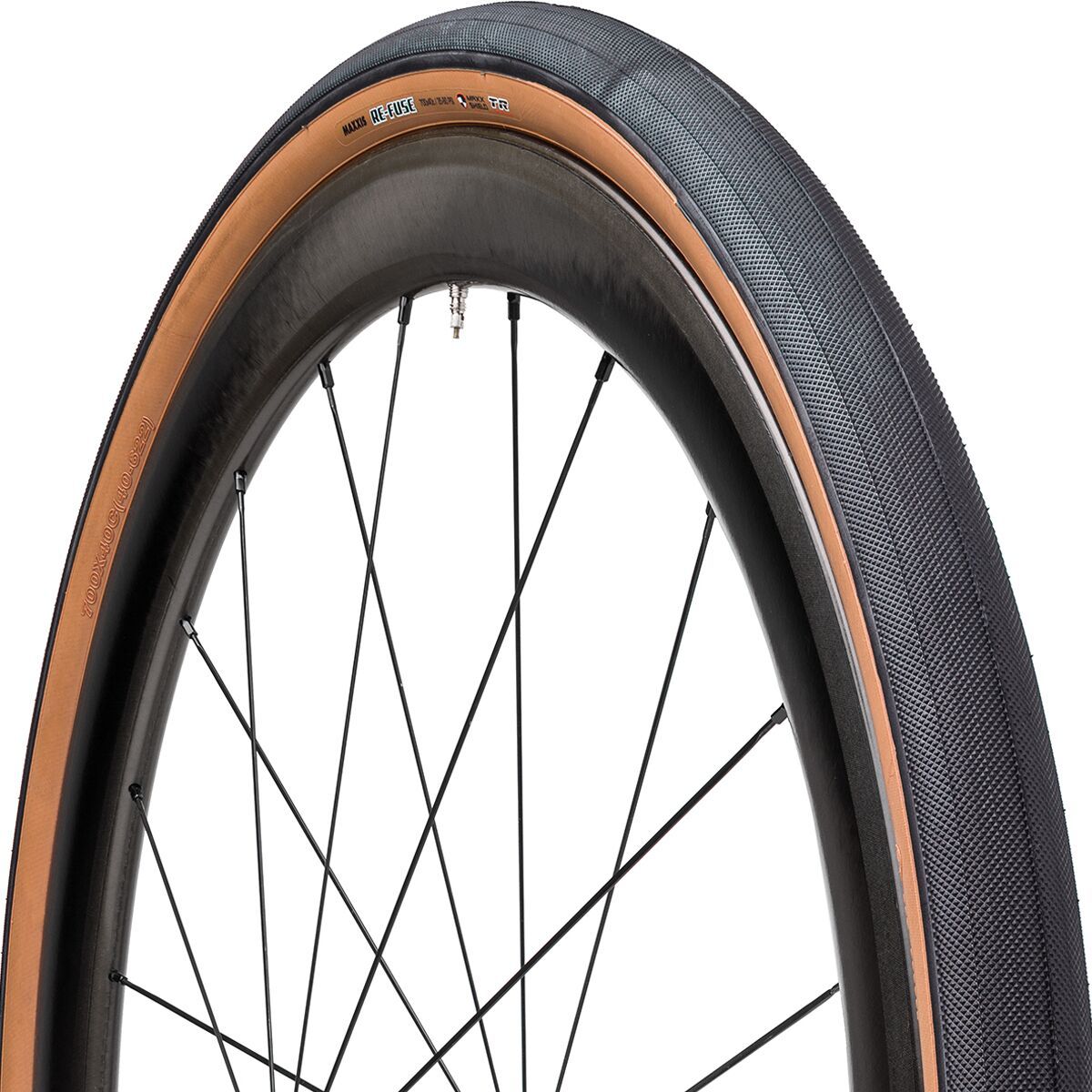 Image of Maxxis Re-Fuse TR Tire Black/Dark Tan, 700x40