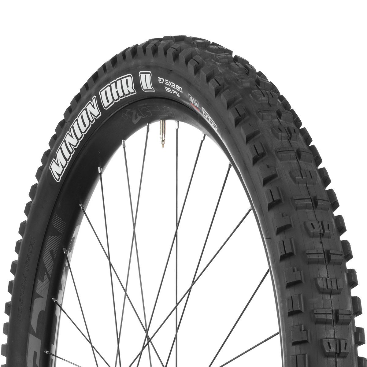 Maxxis Minion DHR II Dual Compound/EXO/TR 27.5 Plus Tire Dual Compound/EXO/TR, 27.5x2.8