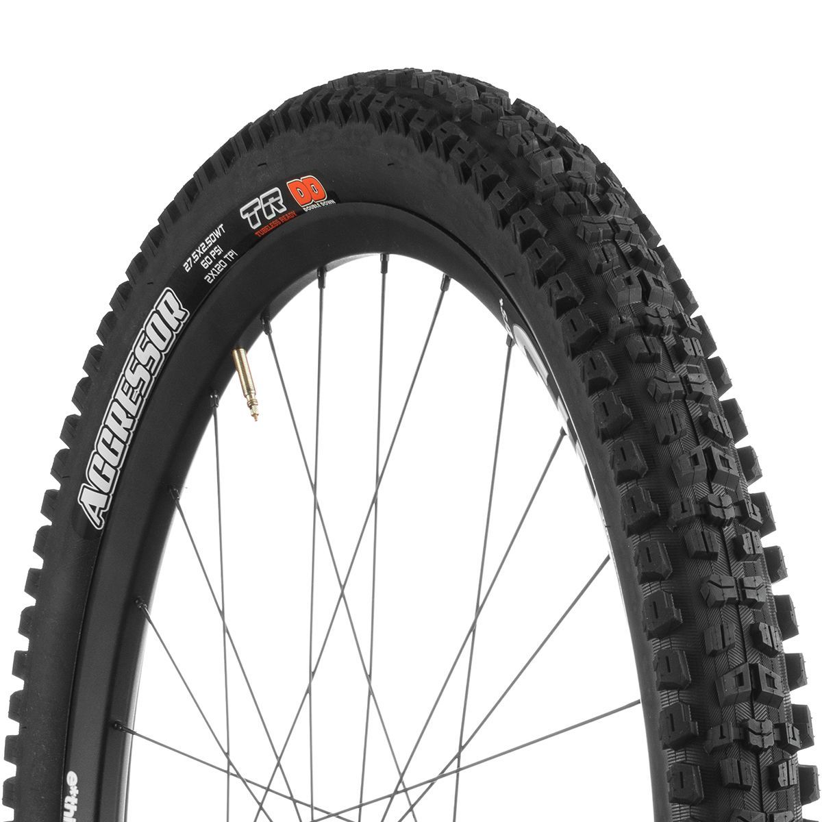 Image of Maxxis Aggressor Wide Trail Double Down/TR 27.5in Tire Black, Dual Compound, 27.5x2.5
