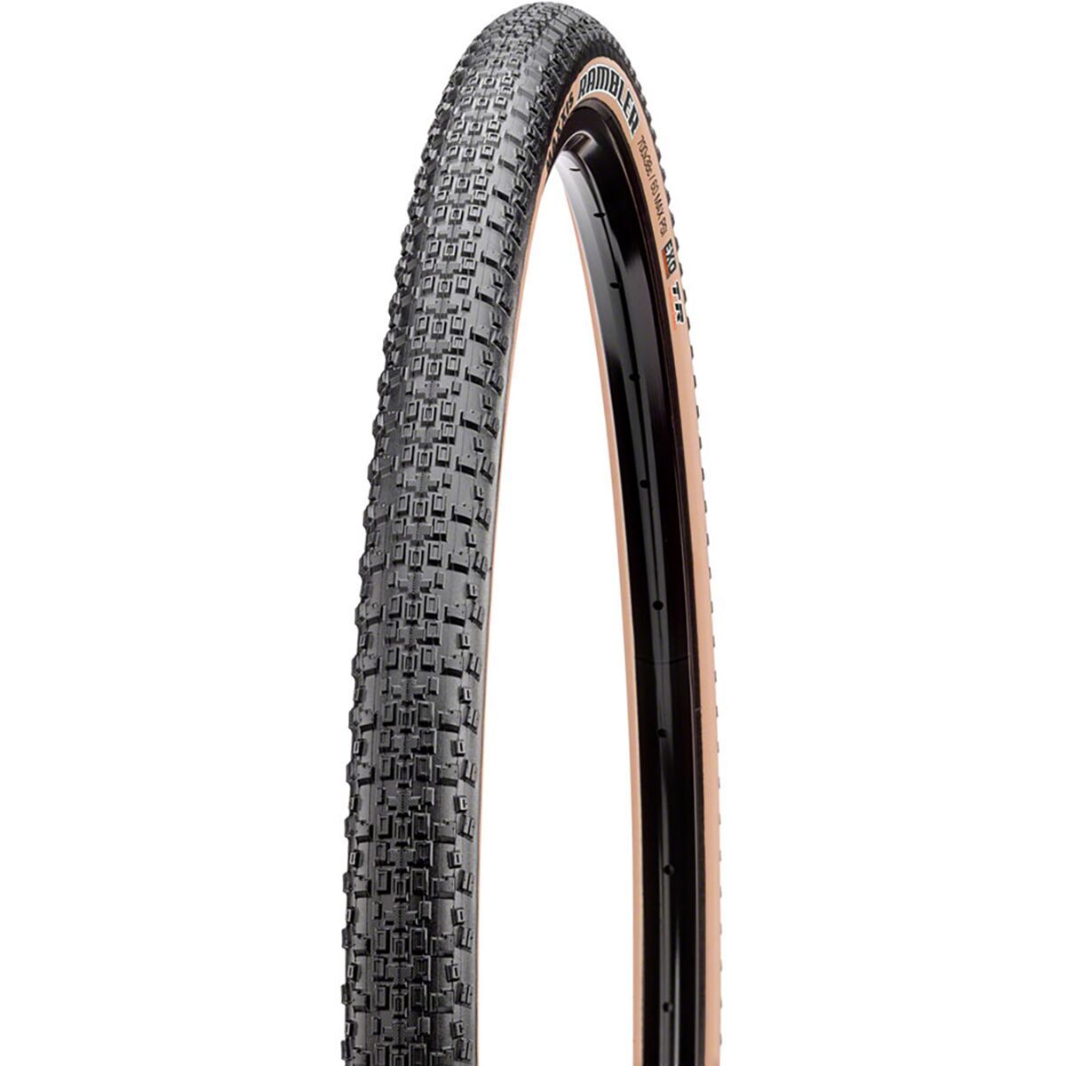 Image of Maxxis Rambler Tubeless Tire Black/Tan, Dual-EXO, 700x50