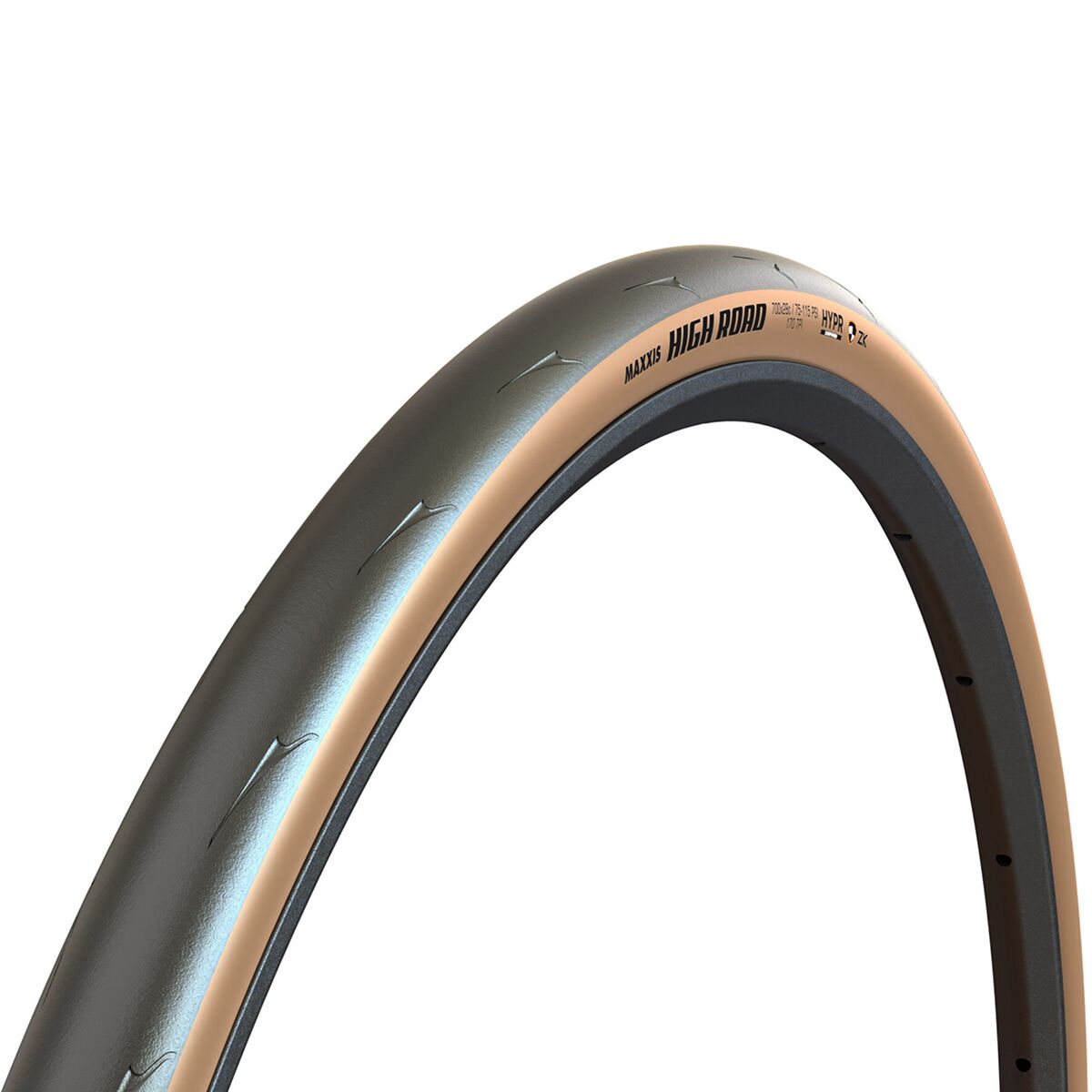 Maxxis Maxxis High Road HYPR K2 Protection Clincher Tire Black/Tan, 700x28