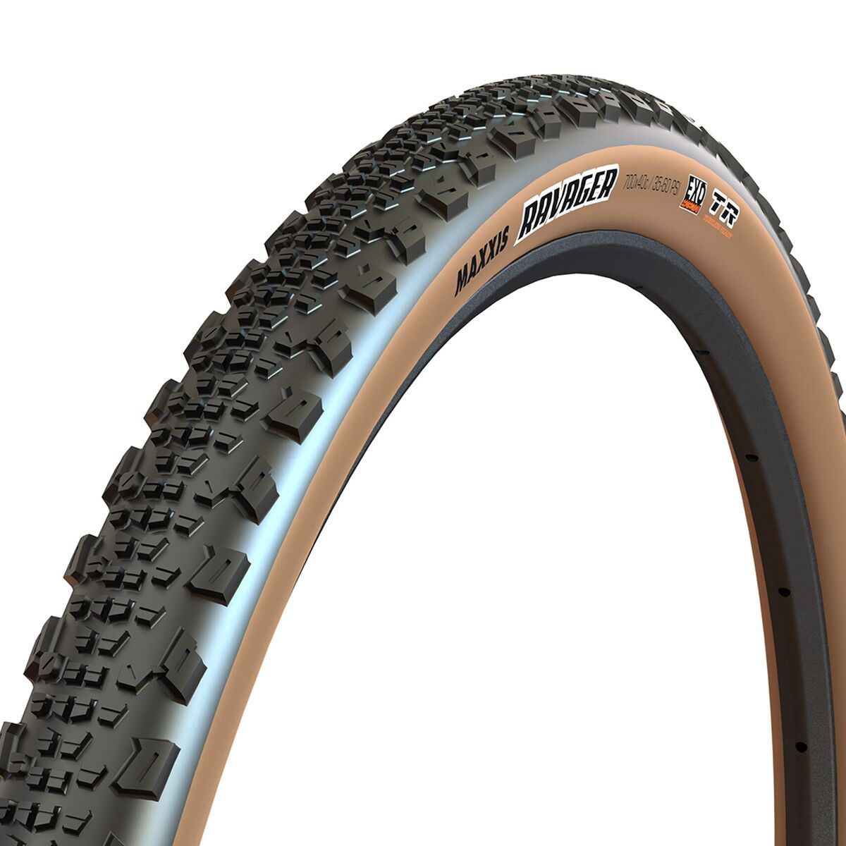 Maxxis Ravager EXO/TR Tire Black/Tan, 700x40