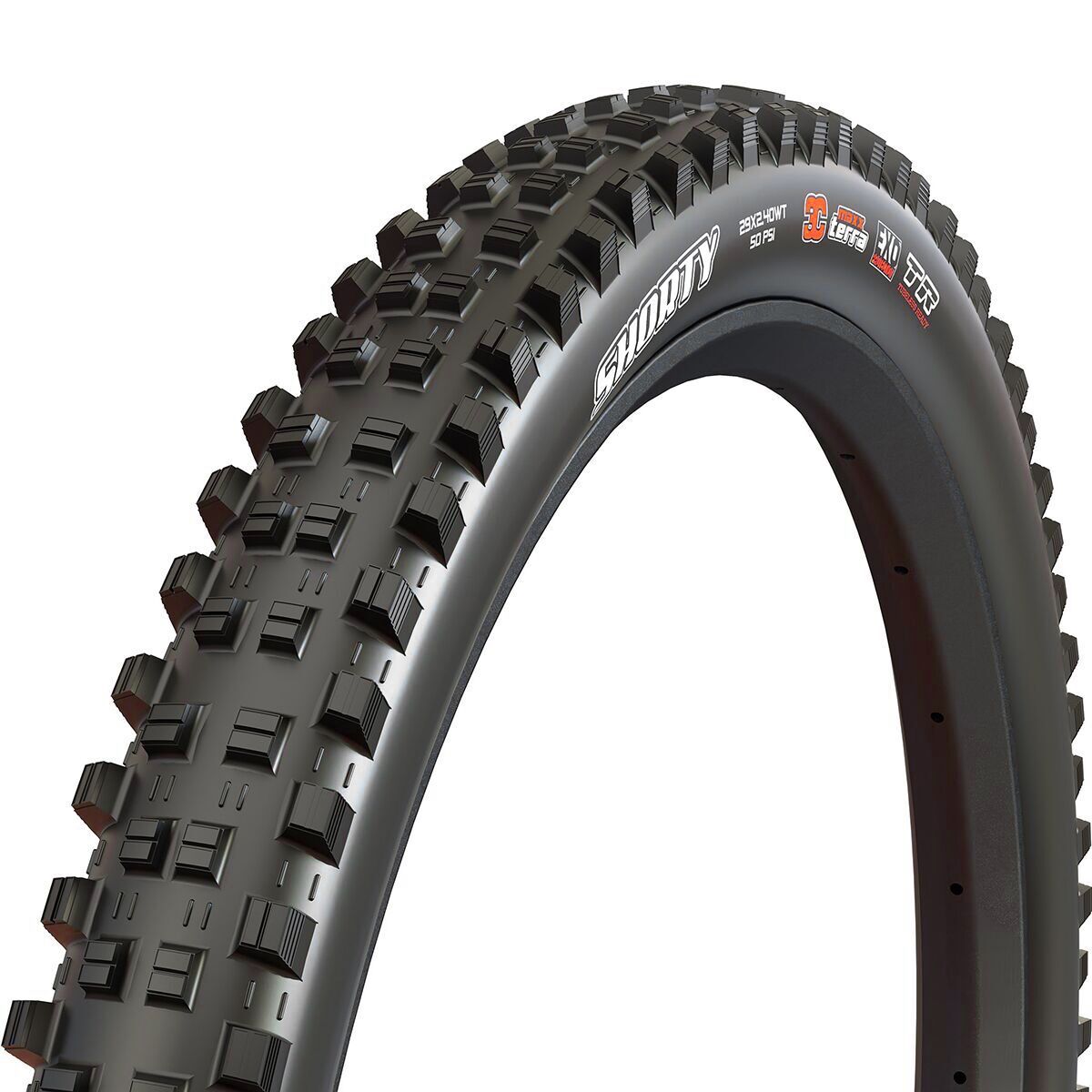 Image of Maxxis Shorty 3C Grip/DH/Wide-Trail/TR 29in Tire Black, 29x2.4