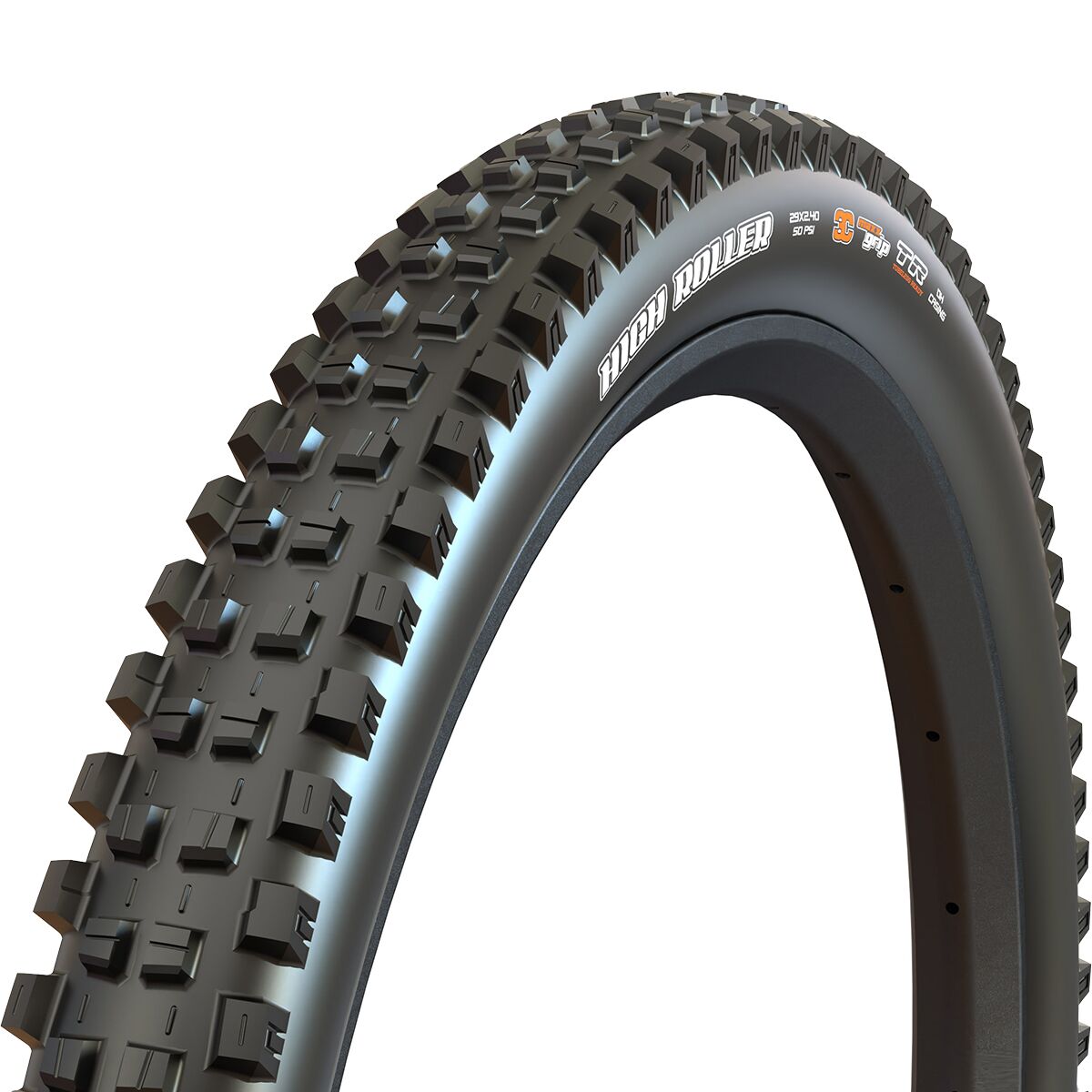 Maxxis Maxxis High Roller III 3C/MaxxGrip/DH 27.5in Tubeless Tire Black, 27.5x2.4