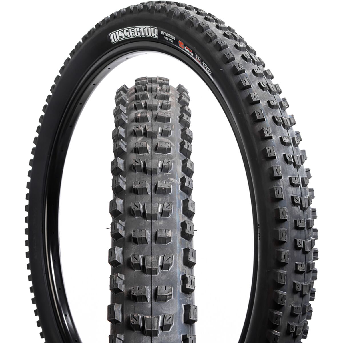 Maxxis Maxxis Dissector 27.5in Tire Black, 3CT/EXO, 27.5x2.4