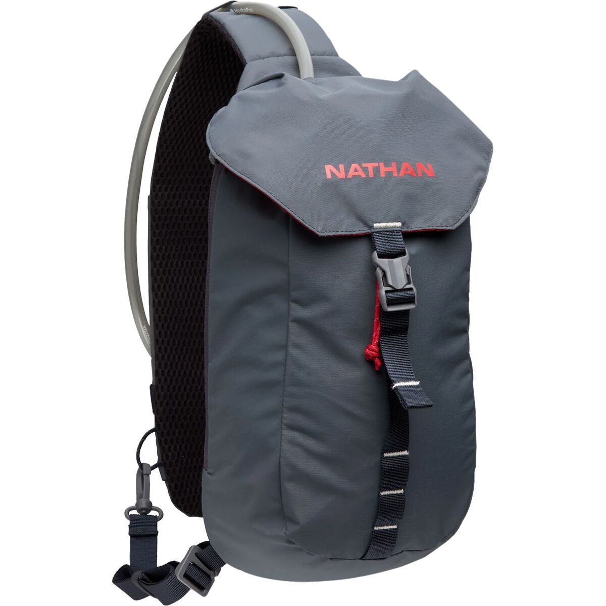 Image of Nathan Run Sling 6L Hydration Pack Charcoal/Ribbon Red, One Size