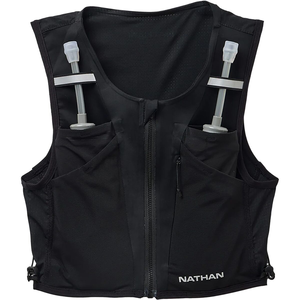Image of Nathan AeroZip 1L Pack - Women's Black/Reflective Silver, S