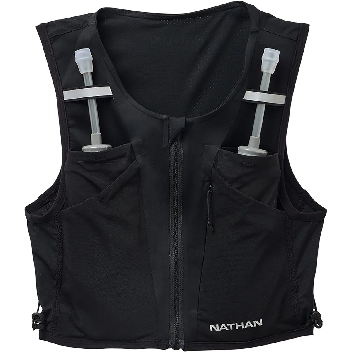 Image of Nathan AeroZip 1L Pack - Women's Black/Reflective Silver, L