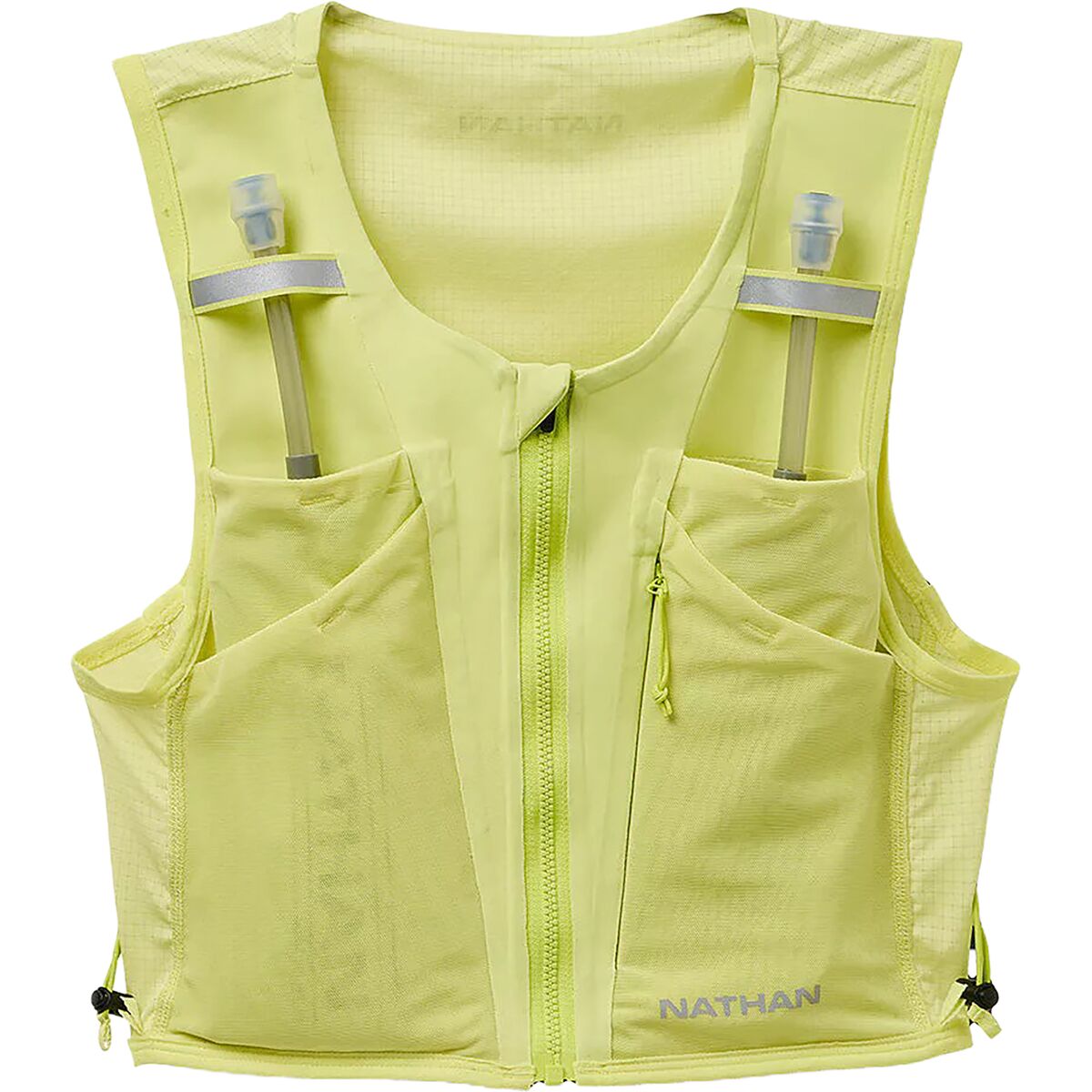 Image of Nathan AeroZip 1L Pack - Women's Light Lime/Reflective Silver, S