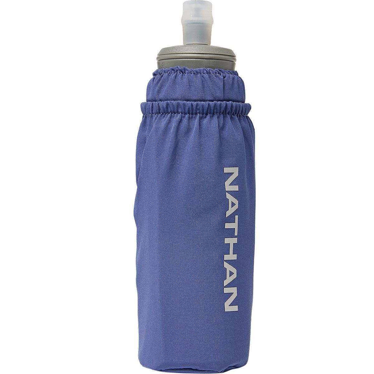 Image of Nathan Pinnacle 14oz Soft Flask Indigo/Reflective Silver, One Size
