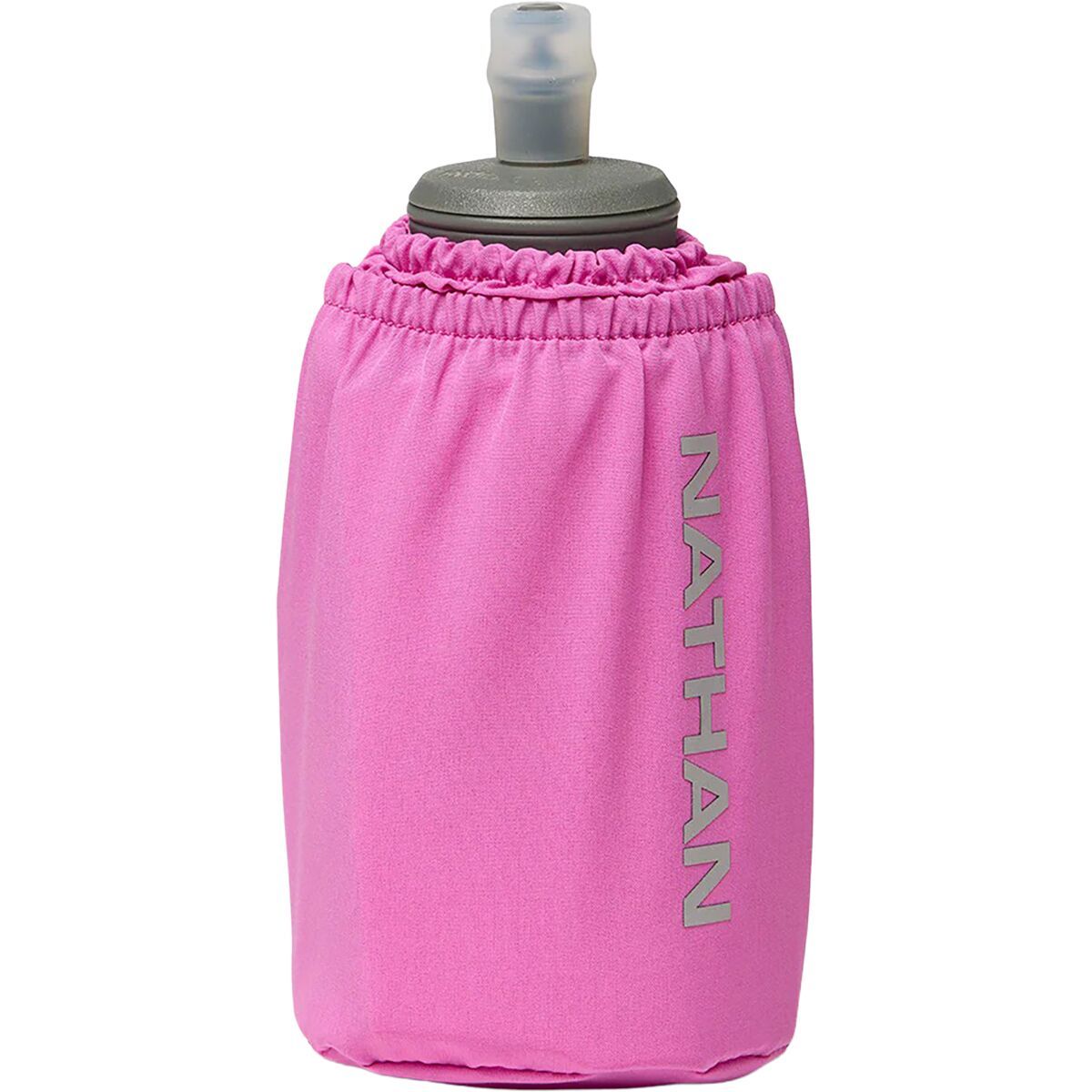 Image of Nathan Pinnacle 18oz Soft Flask Fuchsia/Reflective Silver, One Size