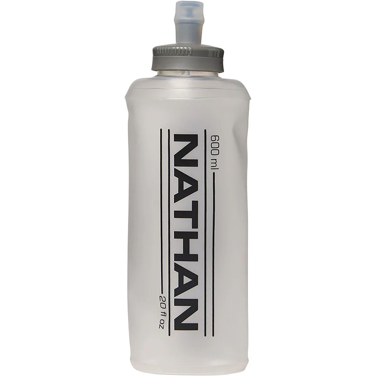 Image of Nathan Pinnacle Lite 20oz Bottle Black/Reflective Silver, One Size