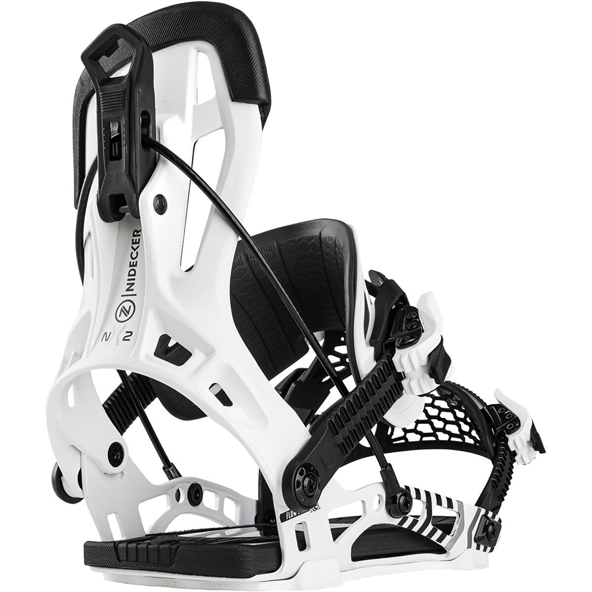 Image of Nidecker Flow NX2 Hybrid Snowboard Binding - 2025 White, M