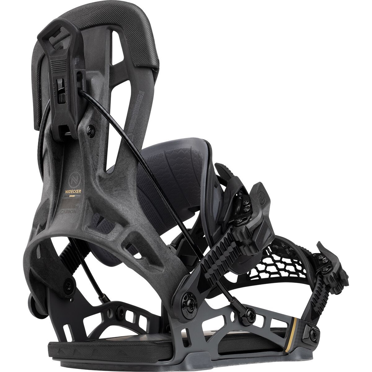 Image of Nidecker Flow NX2-Carbon Hybrid Snowboard Binding - 2026 Black, L