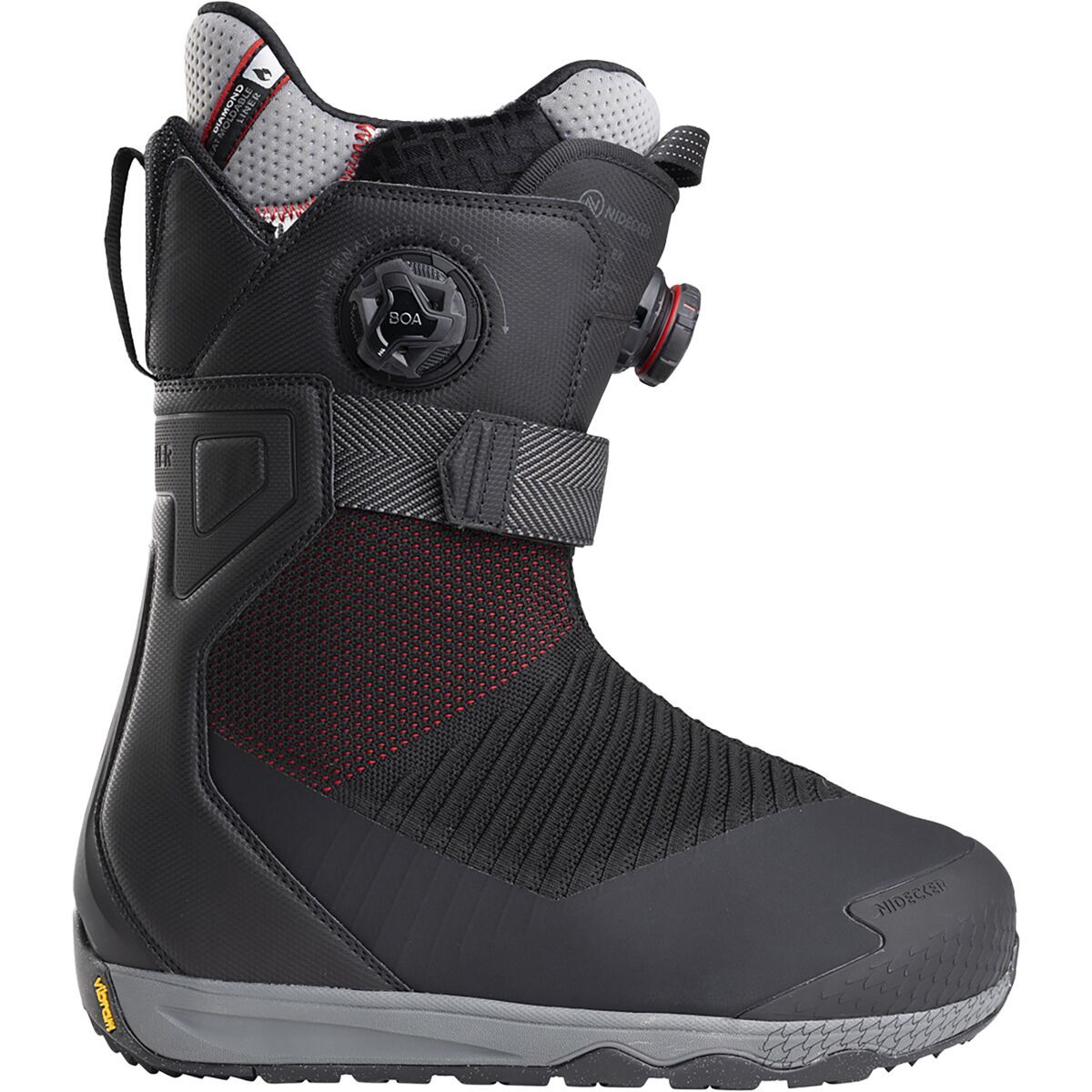 Image of Nidecker Index Snowboard Boot - 2026 - Men's Black, 8.5