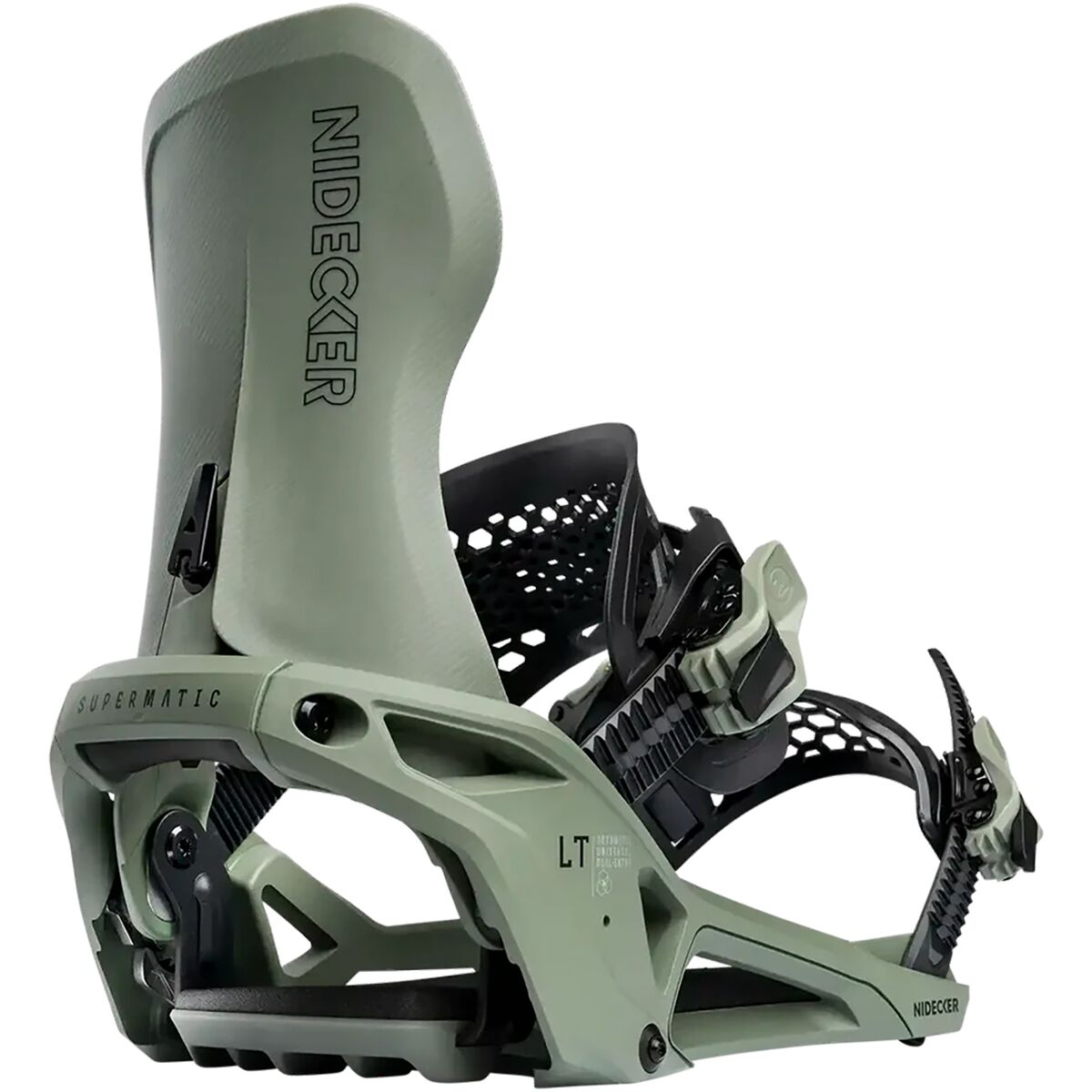 Image of Nidecker LT Supermatic Snowboard Binding - 2026 Olive, L