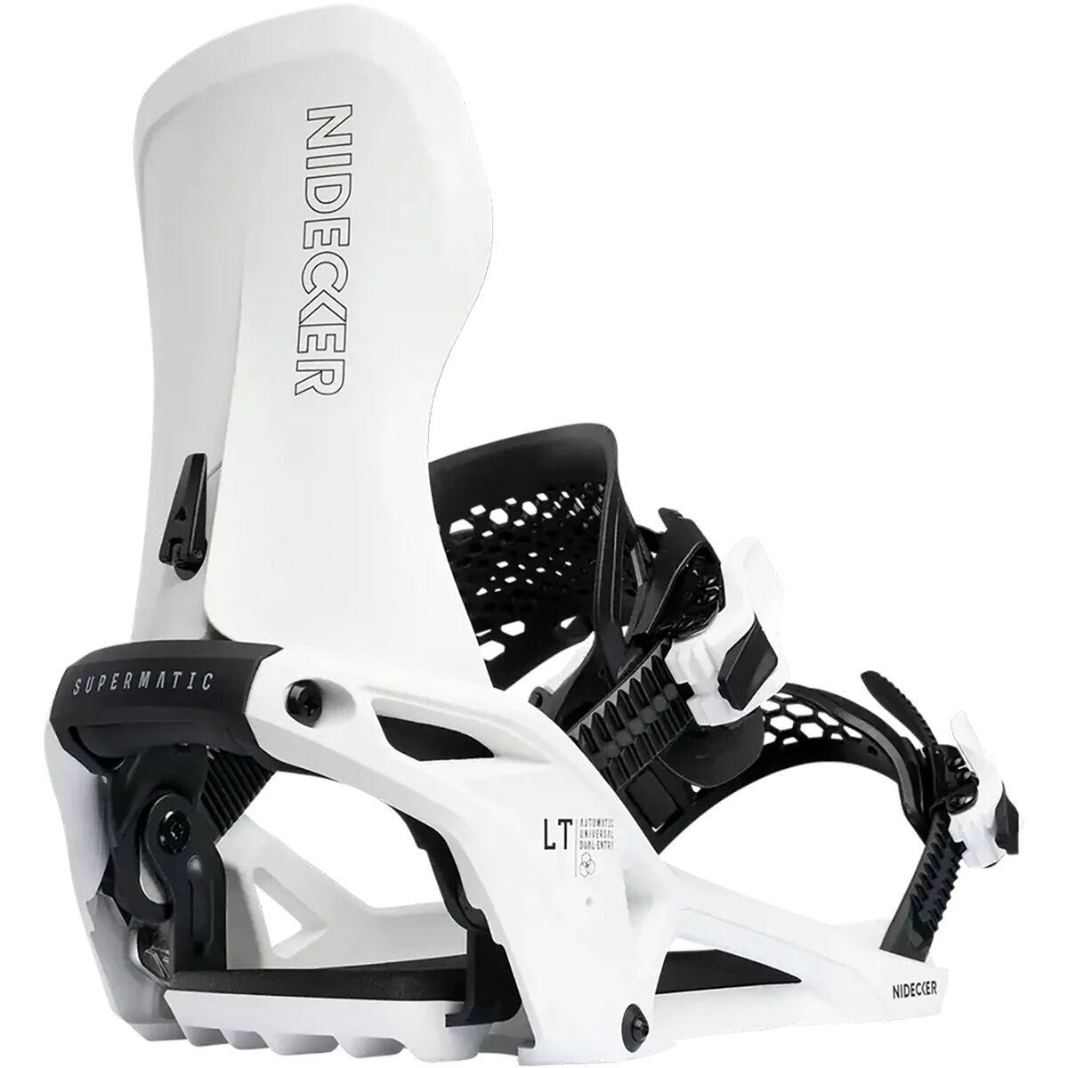 Nidecker LT Supermatic Snowboard Binding - 2026 White, M