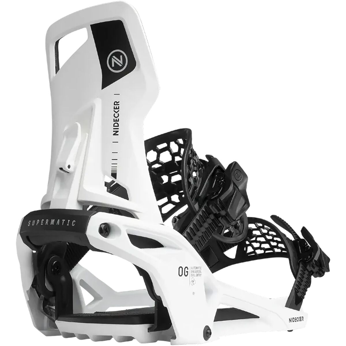 Image of Nidecker OG Supermatic Step-In Snowboard Binding - 2027 White, L