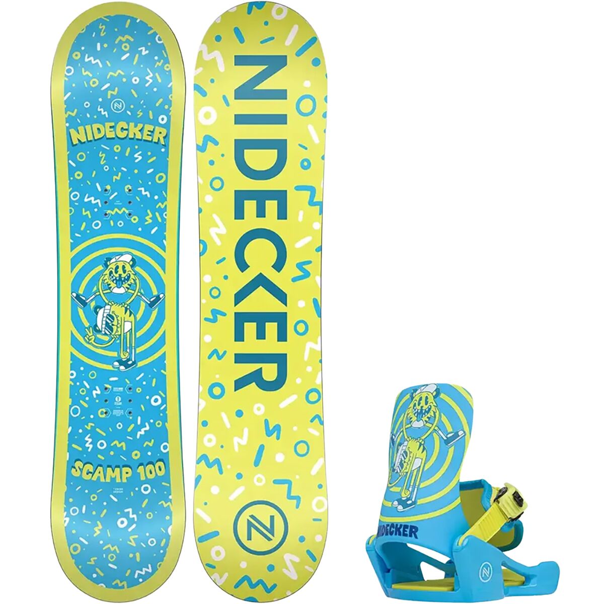 Image of Nidecker Scamp Set BNG Magic Snowboard - 2027 - Kid's One Color, 80cm