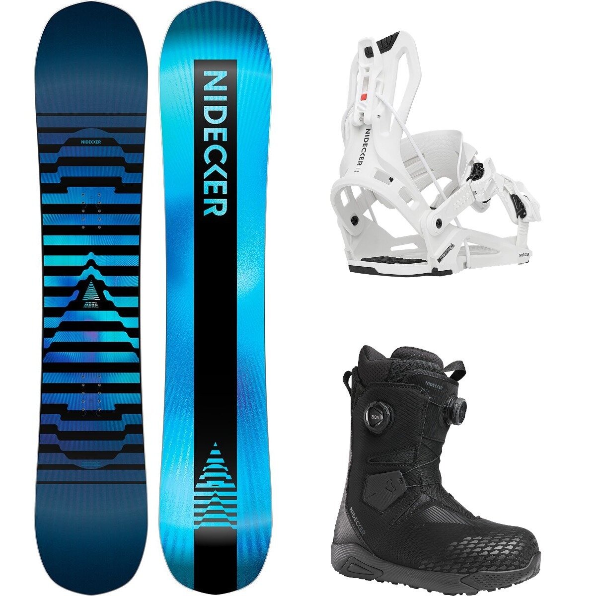 Image of Nidecker Merc w/ Altai Boa + Flow Nexus Snowboard Package OneCol,White,Black, 156cm,L,10