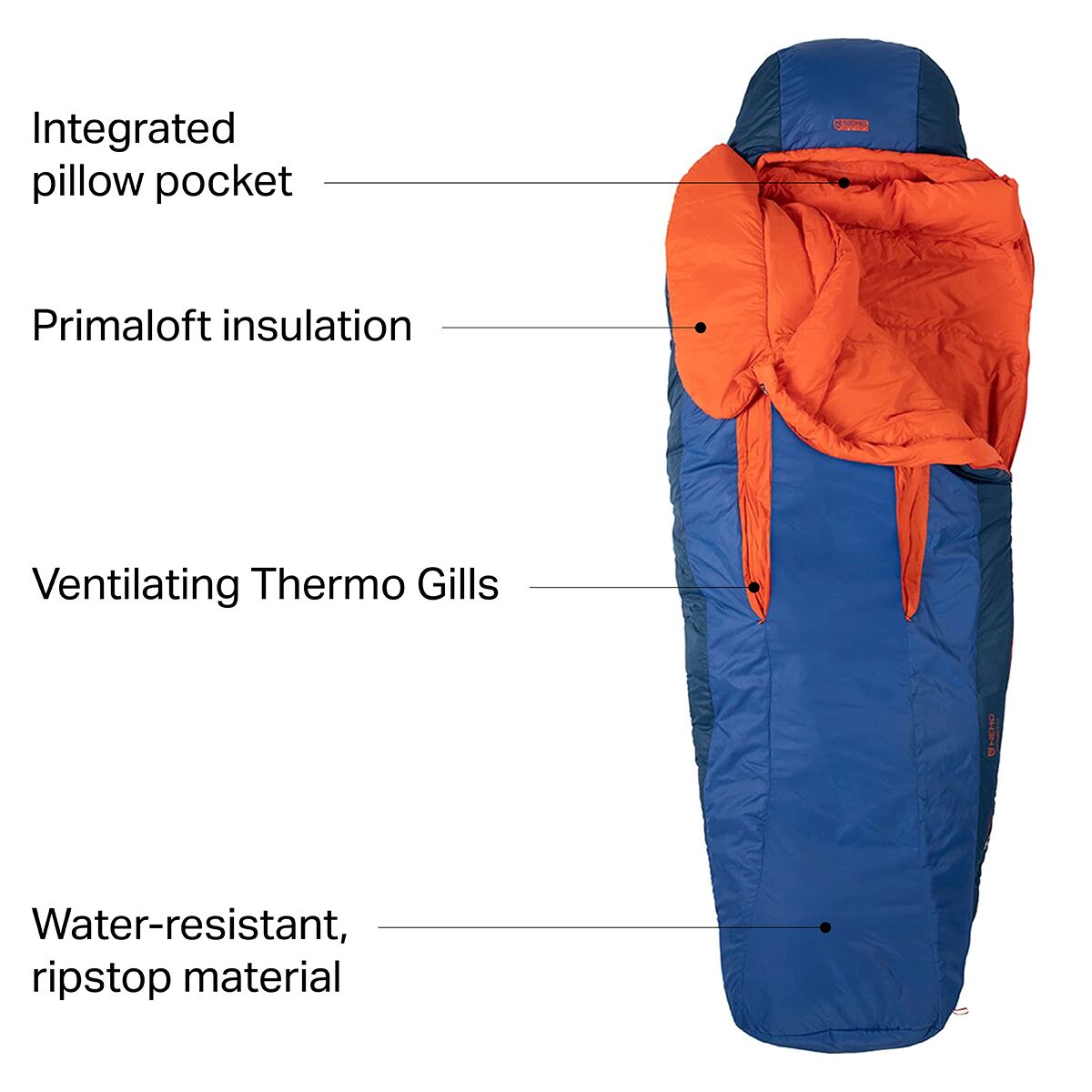 NEMO Equipment Inc. Forte 35 Sleeping Bag: 35F Synthetic - Hike ...