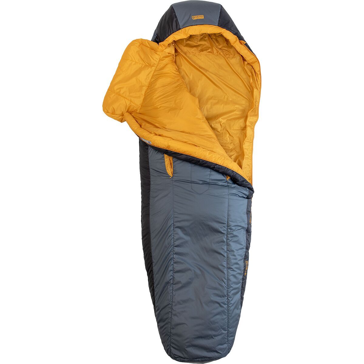 Image of NEMO Equipment Inc. Forte Endless Promise Sleeping Bag: 35F Synthetic Fortress/Mango, Reg