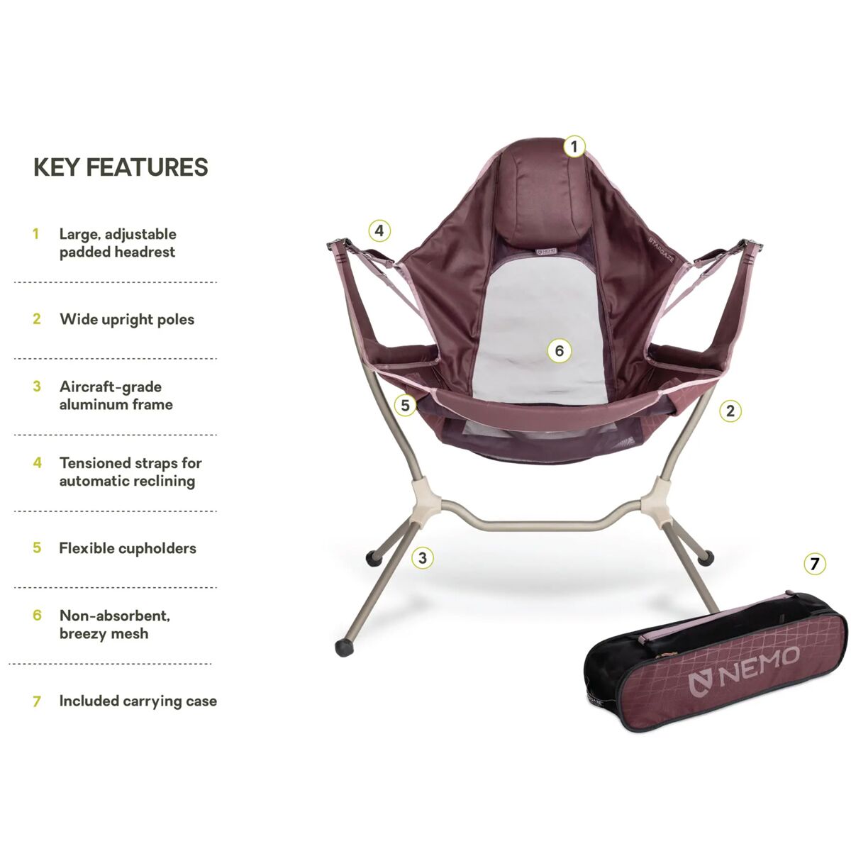 【NEMO】 STARGAZE RECLINER LUXURY 2脚セット Stargaze™ Reclining Camp Chair